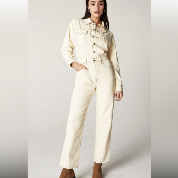 Unpublished Pants - Unpublished Simone Stone Denim Jumpsuit